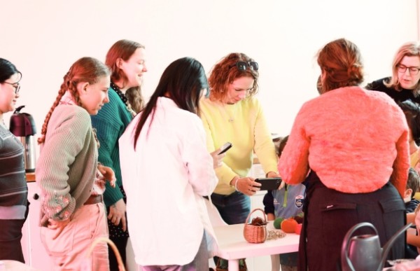 Adults taking part in a workshop