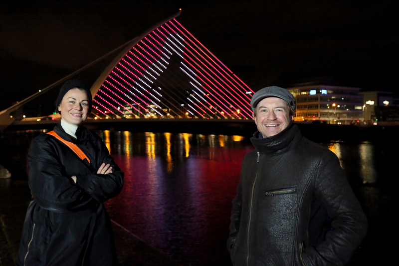 Choreographer Aoife McAtamney and artist Steve MacDevitt. Photo Mark Stedman.