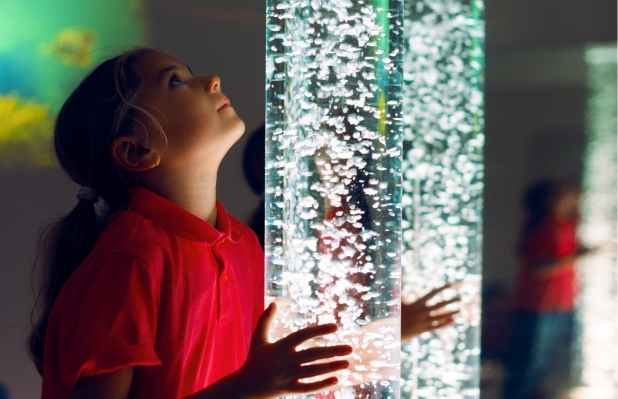 Girl in sensory space