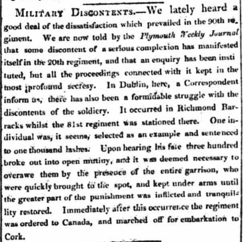 Dublin Weekly Register 7 October 1820