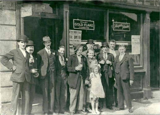 Wedding group celebrating outside McDowell’s pub on Emmet Road. It is still there today. Credit: Liam O’Meara.