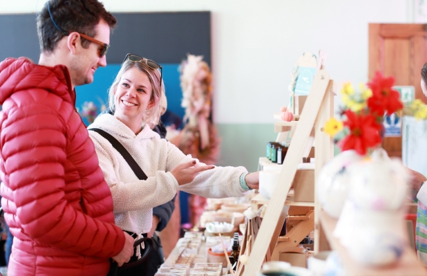 Stalls at the Easter Fair