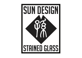 Sun Design Stained Glass